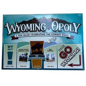Wyoming-Opoly Board Game based on Monopoly Game NWOT
